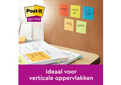 Memoblok Post-it 622 Super Sticky 47,6x47,6mm Carnival 12 stuks