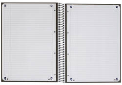 Notitieboek Oxford Classic Europeanbook A4+ 4-gaats lijn 80vel zwart