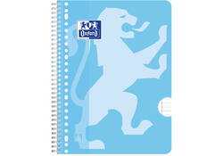 Collegeblok Oxford School A4+ lijn 23-gaats 160 pagina's 80gr pastel assorti