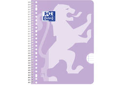 Collegeblok Oxford School A4+ lijn 23-gaats 160 pagina's 80gr pastel assorti