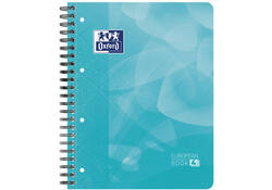 Projectboek Oxford School A4+ lijn 4-gaats 240 pagina's 80gr aqua
