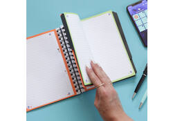 Projectboek Oxford School A4+ lijn 4-gaats 240 pagina's 80gr aqua