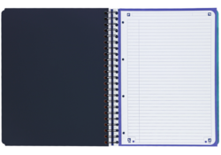 Projectboek Oxford School A4+ lijn 4-gaats 240 pagina's 80gr aqua