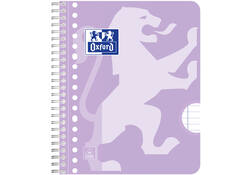 Collegeblok Oxford School A5+ lijn 17-gaats 160 pagina's 80gr pastel assorti