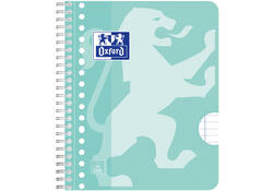 Collegeblok Oxford School A5+ lijn 17-gaats 160 pagina's 80gr pastel assorti