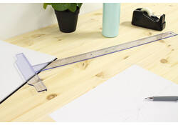 Tekenhaak Aristo GeoCollege 60cm transparant