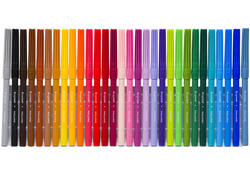 Viltstiften Bruynzeel set à 30 kleuren