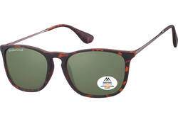 Zonnebril Montana met groen G15 gepolariseerd glas en metalen pootje turtle
