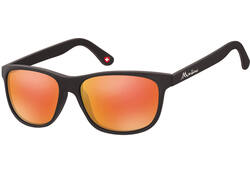 Zonnebril Montana met Revo rood glas mat zwart