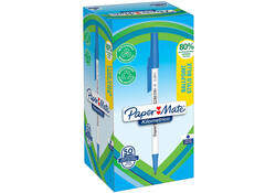 Balpen Paper Mate Kilometrico Recycled medium blauw