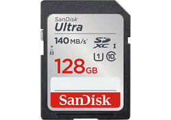 Geheugenkaart Sandisk SDXC Ultra 128GB (140mb/s C10 UHS-I)