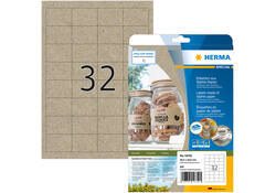 Etiket HERMA 10752 48.3x33.8mm silphie bruin 640 stuks