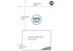 Retourlabel DPD IEZZY A4 1.000 vel 161,5x100mm 1000 labels