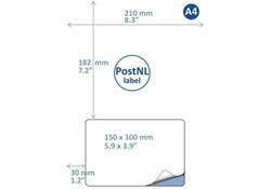 Retourlabel PostNL IEZZY A4 1.000 vel 150x100mm 1000 labels