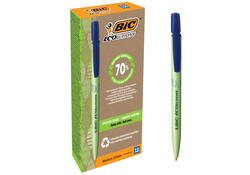 Balpen Bic Ecolutions media clic bio-based medium blauw