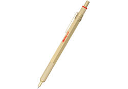 Balpen rOtring 600 parelmoer medium wit
