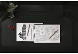 Balpen rOtring 600 parelmoer medium wit