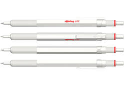Balpen rOtring 600 parelmoer medium wit