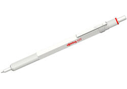 Balpen rOtring 600 parelmoer medium wit