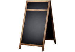 Krijt stoepbord Europel 660x1280mm DELUX natuur