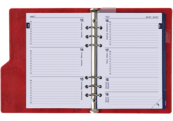 Organizer Kalpa Clipbook A5 inclusief agenda 2024-2025 7dagen/2pagina's rood
