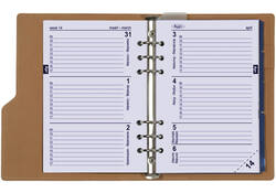 Organizer Kalpa Clipbook A5 inclusief agenda 2024-2025 7dagen/2pagina's slangprint bruin