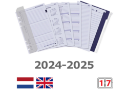 Organizer Kalpa A5 inclusief agenda 2024-2025 7dagen/2pagina's kastanjebruin