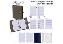 Organizer Kalpa A5 inclusief agenda 2024-2025 7dagen/2pagina's grijs