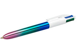 Balpen Bic 4kleuren gradient medium assorti