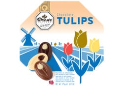 Chocolade Droste verwenbox Tulips 175gr