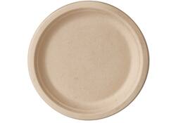 Bord IEZZY PF D 170mm suikerriet 50 stuks naturel