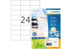 Etiket HERMA recycling 10729 70x37mm 1920stuks wit