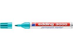 Viltstift edding 3000 rond 1.5-3mm turquoise