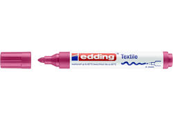 Viltstift edding 4500 textiel rond 2-3mm karmijnrood