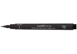 Fineliner Uni-ball Pin brush fijn donkergrijs