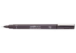 Fineliner Uni-ball Pin 0.1mm donkergrijs