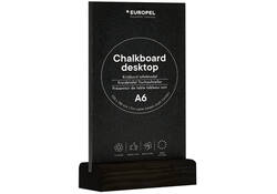 Krijtbord Europel tafelmodel A6 staand zwart