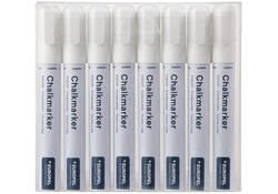 Krijtstift Europel 6mm wit etui 8 stuks