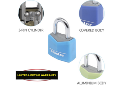 Hangslot MasterLock 4 assorti alu 20mm