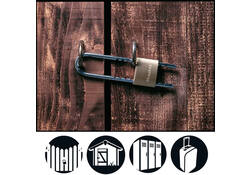 Hangslot MasterLock verstelbaar messing 50mm