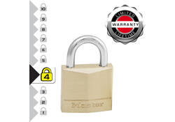 Hangslot MasterLock 2 gelijksluitend messing 30mm