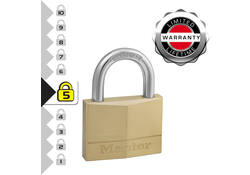 Hangslot MasterLock 2 gelijksluitend messing 50mm