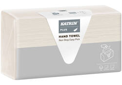Handdoek Katrin Plus easy pick z-vouw 3laags 20.3x25.5cm 120vel wit