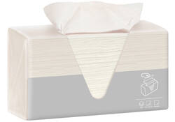 Handdoek Katrin Plus easy pick z-vouw 3laags 20.3x25.5cm 120vel wit