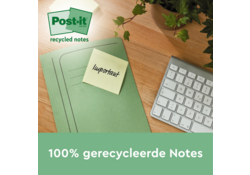 Memoblok Post-it 654 RSS12CY 76x76mm geel 14+4 gratis