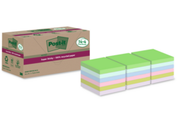 Memoblok Post-it 654 RSS12COL 76x76mm colour 14+4 gratis