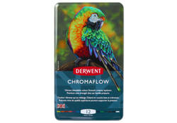 Kleurpotloden Derwent Chromaflow set à 12 kleuren