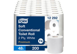 Toiletpapier Tork T4 premium 2-laags 200 vel wit 12292