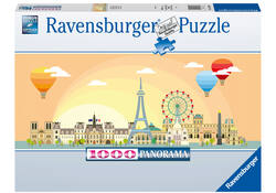 Puzzel Ravensburger Een dag in Parijs 1000 stukjes
