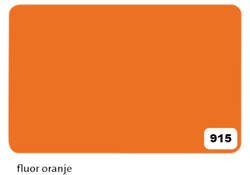 Etalagekarton Folia 1-zijdig 48x68cm 380gr nr915 lichtoranje